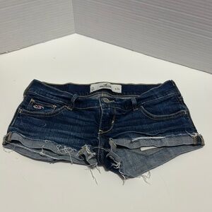 Vintage Hollister Dark Blue Low Rise Jean Shorts